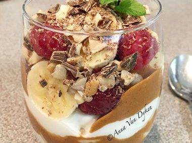 Parfait – Yogurt, Peanut Butter, Banana & Choc Nut