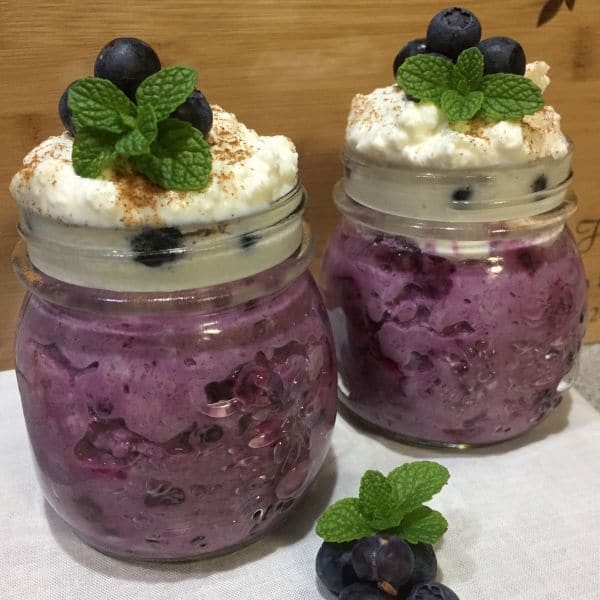 Overnight Oats – Blueberry & Lemon Cheesecake