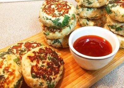 Chicken Spinach & Feta Patties