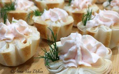Salmon Filoettes With Sprig Of Dill