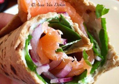 Smoked Salmon & Philly Cheese Wrap