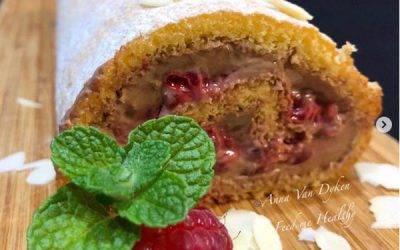 Chocolate Raspberry Swiss Roll