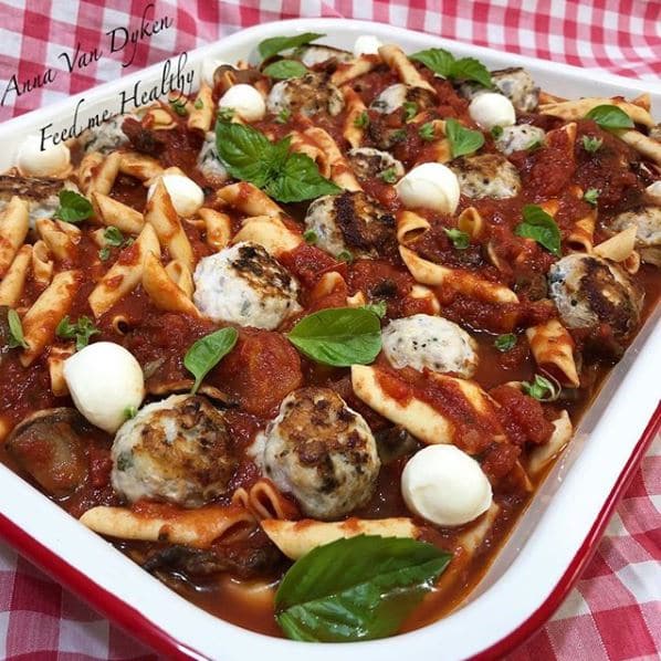 Pasta – Italian Meatball & Baby Bocconcini Bake