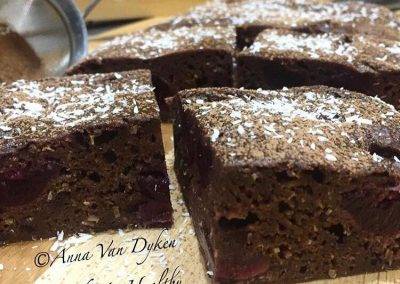 Brownies – Fudgy Choc Cherry Ripe