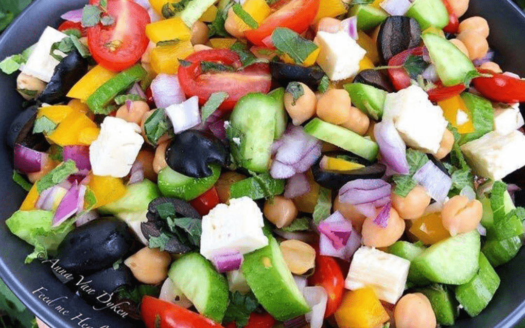 Greek Chickpea Salad.