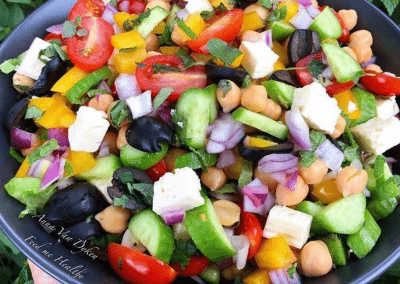 Greek Chickpea Salad.