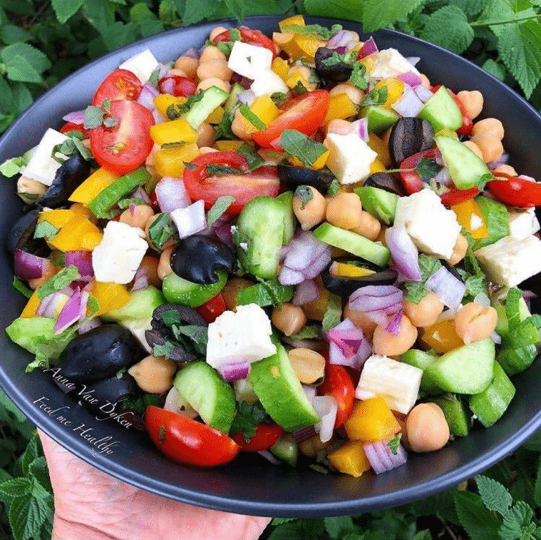 Greek Chickpea Salad.