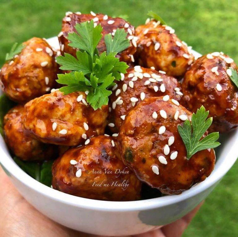 Sticky BBQ Glazed Meatballs