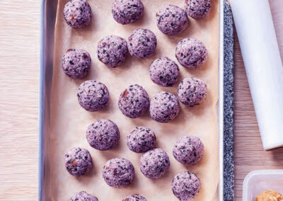 Anna’s Blueberry Coconut Bliss Balls