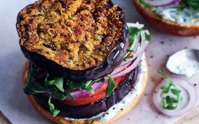 Eggplant Veggie Burger