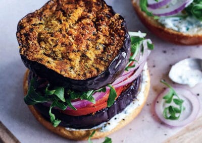 Eggplant Veggie Burger