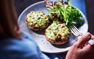 Spinach & Ricotta Stuffed Mushrooms