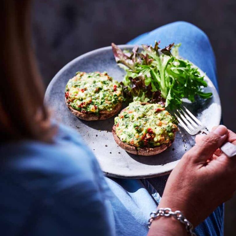 Spinach & Ricotta Stuffed Mushrooms