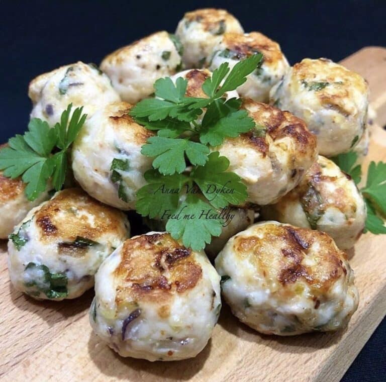 French Onion Chicken Meatballs