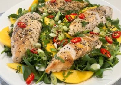 Chicken Mango Salad with Citrus Dressing