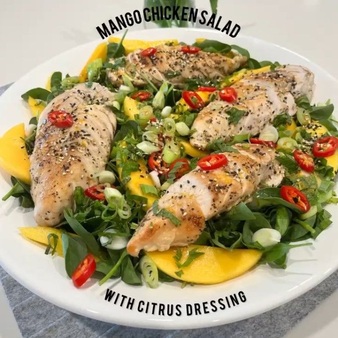 Chicken Mango Salad with Citrus Dressing